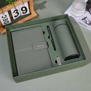 Ensemble cadeau d'entreprise personnalisé, tasse isotherme de luxe, carnet en PU relié rigide avec stylo, ensemble cadeau promotionnel d'entreprise avec boîte - Product Image 1