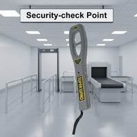 Detector de Metales Portátil PeaceGuarder Modelo ESD-10 con Clasificación IP55, Interfaz Ethernet y Sensibilidad de 6 cm