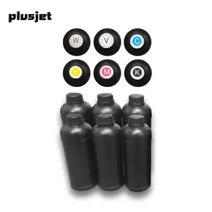 Plusjet UV DTF 잉크 컵 랩 AB 전송 필름 잉크 UV DTF TX800 I3200 XP600 UV DTF 스티커 프린터