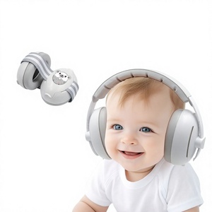 Protège-oreilles <span class=keywords><strong>anti</strong></span>-bruit EF2G23-5 pour <span class=keywords><strong>bébé</strong></span> avec bandeau élastique 2-en-1 – <span class=keywords><strong>Casque</strong></span> <span class=keywords><strong>anti</strong></span>-bruit pour la protection auditive des bébés - Product Image 1
