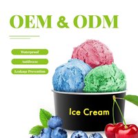 Gobelets à glace en papier biodégradables et réutilisables ZJPACK, 16 oz, à paroi simple, qualité alimentaire, design personnalisé, emballage artisanal, avec couvercles