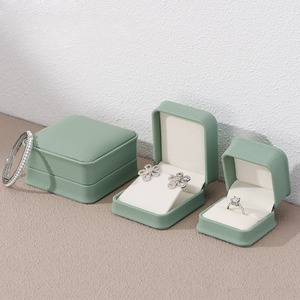 Custom Exquisite PU leather <b>proposal</b> <b>ring</b> <b>box</b>, wedding diamond <b>ring</b>, jewelry gift packaging and storage <b>box</b> - Product Image 1