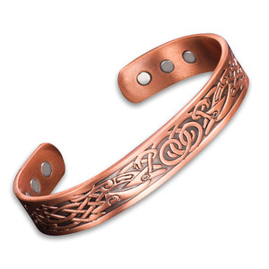 Braccialetto magnetico dei pesi massimi in rame puro per il recupero degli uomini e il sollievo dal dolore-per l'artrite e il Golf - Product Image 1