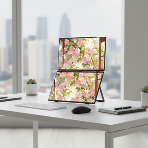 Laptop Layar Sentuh 18.5" 1080P Produk Baru dengan Ekspander LCD IPS Portabel Tiga Layar Ganda - Product Image 4