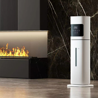 Humidificateur ultrasonique grande capacité 8L, 25W, 280ml/h, télécommande, humidification constante intelligente, remplissage par le haut, silencieux, pour toute la maison