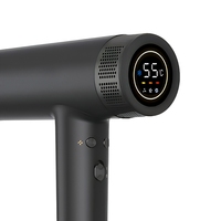 Sèche-cheveux à affichage numérique LED, sèche-cheveux ionique haute vitesse, moteur sans balais 1600W, concentrateur, diffuseur pour la maison et le salon