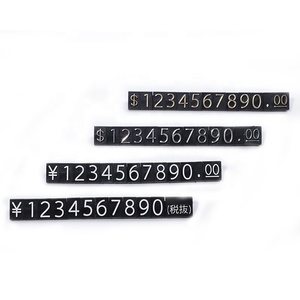 Decorazione all'ingrosso gioielli orologi negozi Display prezzi in plastica trasparente dollaro dollaro gioielli cubi prezzi per gioielleria - Product Image 6