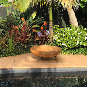 Foyer en acier Corten en gros d'usine directe avec bol de feu en acier au carbone chauffage extérieur pour bois de chauffage pour chauffage d'hiver - Product Image 5