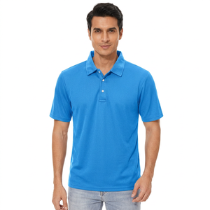 Camisetas Polo para Hombre Más Vendidas, Cómodas, de Color Sólido, con Logotipo Personalizado Impreso, Precio al por Mayor, Hechas de Tela de Lona Resistente - Product Image 1