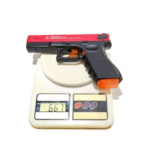 Entrenador láser <span class=keywords><strong>de</strong></span> acero estilo G17, accesorio educativo <span class=keywords><strong>de</strong></span> tiro escolar al aire libre para práctica <span class=keywords><strong>de</strong></span> fuego seco - Product Image 5