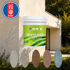Pintura Acrílica para Paredes de Alta Adhesión, a Base de Agua, <span class=keywords><strong>con</strong></span> Textura, Ideal para Revestimiento Decorativo de Paredes Exteriores - Product Image 4