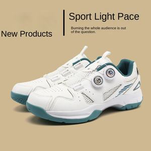 <span class=keywords><strong>Chaussures</strong></span> de Badminton à boucle rotative professionnelle pour hommes femmes à lacets en caoutchouc antidérapant respirant niveau de compétition confortable - Product Image 6