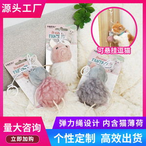 Elastic rope <b>cat</b> teaser, swing, door hanger, self-entertainment and entertainment toy, catnip, durable <b>cat</b> supplies wholesale. - Product Image 4