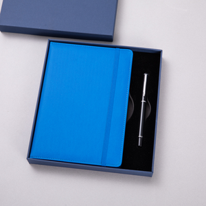 Set de Regalo Promocional con Caja Personalizada, Cuaderno de Cuero PU A5 Personalizable, Set de Regalo Corporativo para Negocios - Product Image 1