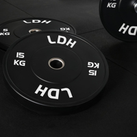 Discos de Goma para Gimnasio LDH Factory con Logotipo Personalizado, Uso Universal, Unisex