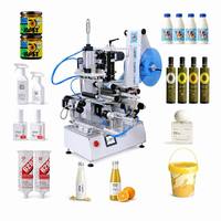 Machine d'étiquetage semi-automatique pour bouteilles coniques, applicateur d'étiquettes adhésives enveloppantes pour flacons de parfum