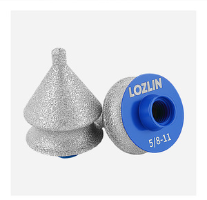 Herramienta <span class=keywords><strong>de</strong></span> Biselado con <span class=keywords><strong>Diamante</strong></span> Soldado M14 y 5/8-11, <span class=keywords><strong>Broca</strong></span> Cónica Multifunción para Pulir Bordes <span class=keywords><strong>de</strong></span> Azulejos, Mármol y Cuarzo - Product Image 1