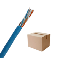 Câble réseau UTP non blindé à paires torsadées 0,55 mm BC CCA 23AWG Cat6 LAN LSZH PVC avec gaine ignifuge pour communication 305m