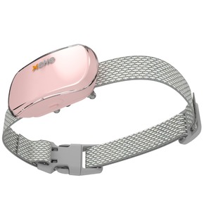 Smart Bark Control Collar Rechargeable Vibration Training For Dog <b>Black</b> Mesh Band With Led Indicator Lights - Product Image 2