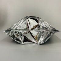 Pochette de rangement personnalisée de qualité alimentaire refermable étanche à l'eau avec fermeture éclair pour bonbons sacs d'emballage en mylar avec fenêtre transparente
