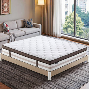 Matelas double hybride en <span class=keywords><strong>tissu</strong></span> tricoté et rouleau de compression à ressort en mousse bouclée pour hôtel Solution de couchage confortable - Product Image 1
