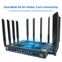Router para Juegos OpenWRT 2.5G WAN/LAN WiFi 7 5G, ESIM, Doble SIM, Baja Latencia, Módem Inalámbrico de Grado Industrial OpenWRT para Jugadores Profesionales