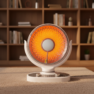 Chauffage de table 1000W 16-18 pouces (400-450mm) en céramique, avec pot en aluminium, grilles de ventilation, certifié CE ROHS pour chambre et bureau - Product Image 2