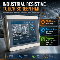 Pantalla Táctil HMI Industrial de 4.3'' con Modbus Rs485, Panel de Interfaz Hombre-Máquina para PLC