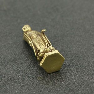 Оптовая продажа с фабрики, статуя Будды из чистой меди CA629, стоячая статуя Будды, пин-Будды, маленькое украшение - Product Image 4