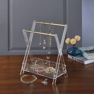 High-transparency <strong>Acrylic</strong> <strong>Jewelry</strong> Display <strong>Box</strong> Dustproof Storage Rack Customizable Logo Printing Desktops Stores Floor Standing - Product Image 2