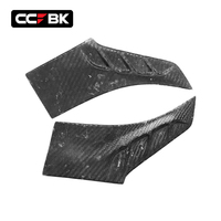 Pour BMW X6 G06 50i 60i 2018-2026 : Cache-ventilations latérales en fibre de carbone style LD, garnitures de conduits d'air, incrustations de calandre
