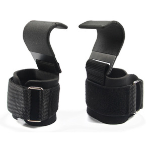 Gancho para Levantamiento de Pesas con Correas de Muñeca, Correa de Muñeca para Barra, Gancho de Gimnasio para Fitness, Correa de Levantamiento de Pesas, Powerlifting - Product Image 1