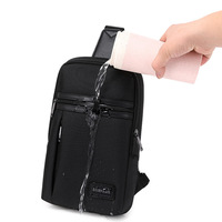 Sac de Poitrine Homme Tendance le Plus Vendu en Microfibre Grande Capacité Imperméable Respirant Ultra-Léger Sac Bandoulière Croisé pour Affaires