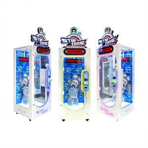 Máquina de grúa de peluches grande operada con monedas, con <span class=keywords><strong>juego</strong></span> de desafío de 10 segundos, <span class=keywords><strong>juego</strong></span> de toque para ganar tiempo, máquina de regalos con sistema de corte y sistema de toque para ganar tiempo, con peluches templados, en inglés - Product Image 4