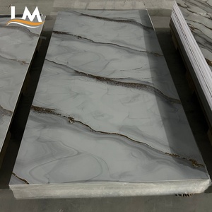 1220mm Width Large Size PVC Wall Panel Waterproof <strong>Plastic</strong> Marble <strong>Sheet</strong> UV Board Interior Wall <strong>Cladding</strong> for Bathroom Kitchen - Product Image 2