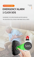 Dispositivo de Rastreo GPS de Plástico Pequeño 4G, Soluciones de Telecomunicaciones para Personas Mayores, Llamadas de Emergencia SOS, Llamadas Bidireccionales, Control por Aplicación, Geo