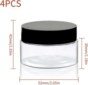 Tarro de plástico vacío para polvo de inmersión con serigrafía, capacidad personalizada para crema facial y de ojos, en stock - Product Image 3