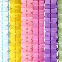Guirlandes de fleurs en papier 3D trèfle à quatre feuilles à suspendre, décorations de fête, mariage, plafond, mur, vitrine, vente en gros