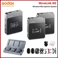 Godox MoveLink 2.5G MoveLink M2 M1 마이크 송신기/수신기 무선 Lavalier 마이크 전화 DSLR vs Comica BoomX SYNCO
