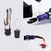 Ensemble de 4 bouchons de vin rouge, ouvre-bouteille de bière, tire-bouchon, verseur de vin, outil pour bouteille de vin, ensemble en acier inoxydable, boîte cadeau