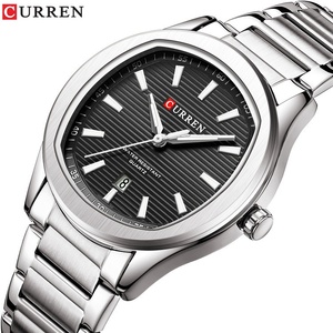 CURREN 8474 Montre à quartz tendance pour hommes avec bracelet en acier Mouvement <span class=keywords><strong>Seiko</strong></span> style business étanche à calendrier simple - Product Image 1