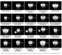 Bouchon Réducteur d'Orifice en Plastique Anti-Fuite et Anti-Déversement pour Bouteille Cosmétique ou de Parfum, Embout Intérieur Transparent avec Trou pour Bouteille de Lotion