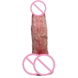 New Style Double Layer Sex Toy Giant Penis Huge <b>Dildo</b> Masturbators Liquid Silicone <b>Dildo</b> Big Realistic <b>Dildos</b> for Women - Product Image 5