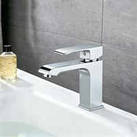 Robinet de lavabo de salle de bain à montage sur comptoir, à un seul trou, en laiton massif, homologué CUPC, de qualité supérieure