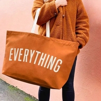 ECO Promotion Grand sac fourre-tout en toile d'épicerie en coton personnalisé Sac de plage en toile