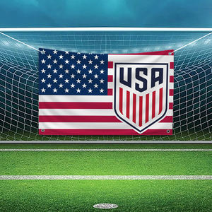 \"ארה\"\"ב אמריקה נבחרת הכדורגל הלאומית לגברים דגל מותאם אישית לקישוט חדר השינה באנרים על הקיר עיצוב חדר שטיח 3x5ft חיצוני\" - Product Image 1