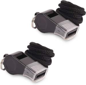 Plastik-Sportpfeife mit Umhängeband für Schiedsrichter Trainer Fußballspiele Anfeuern Party Werbung - Product Image 4