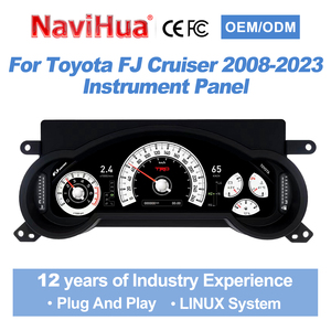 Navihua - Nuevo Diseño de Panel de Instrumentos Digital para Automóvil, Velocímetro con Sistema Linux, Pantalla LCD, Medidor para Toyota FJ Cruiser 2008-2023 - Product Image 1
