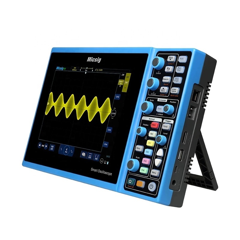 Real Time sample rate 1GSa/s usb handheld oscilloscope 2 channel 7 Inch Digital Oscilloscope