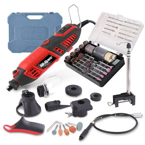 Hi-Spec 134-Piece 170W Electric Grinder Kit With Accessories For Jewelry Engraving And Wood Carving - Product Image 1